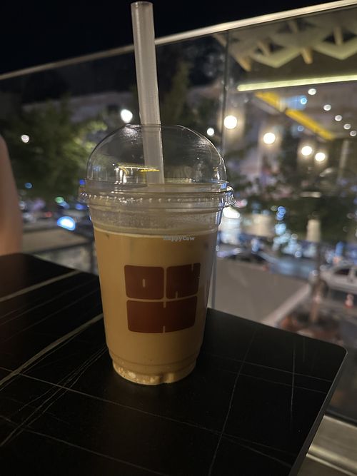 Flat white mit Sojamilch  at On Haus in Denizli