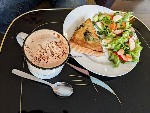 Hot Chocolate and Quiche at No Milk Today at No Milk Today in Berlin
