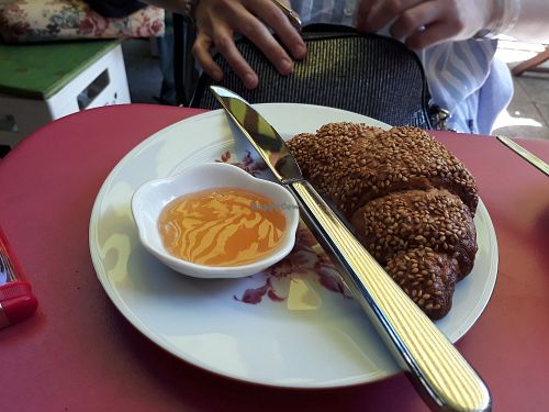 Croissant with jam at No Milk Today in Berlin