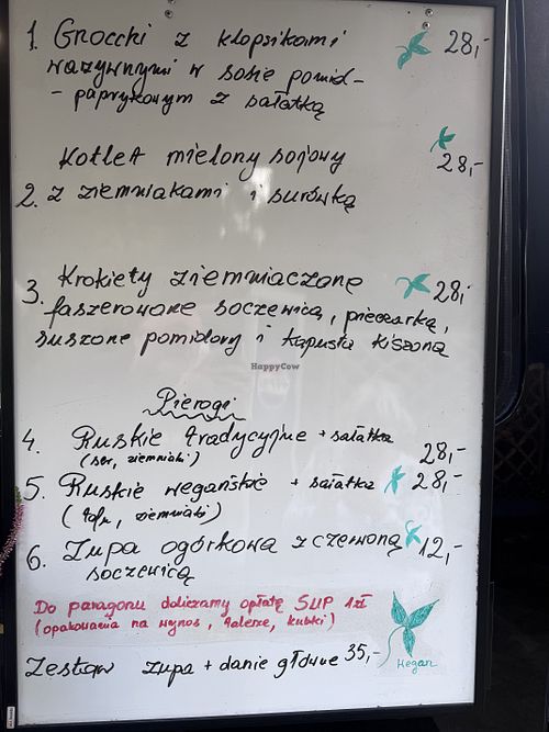 Menu   at WegeMonia in Krakow