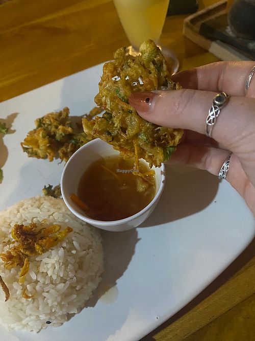 Vegetable tempura at Oregano Warung in Penida Island