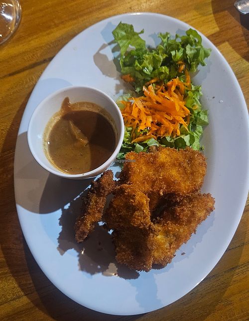 Crispy tempeh at Oregano Warung in Penida Island