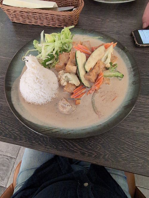 Tofu mit Erdnusssauce at Asia Stern in Bad Langensalza