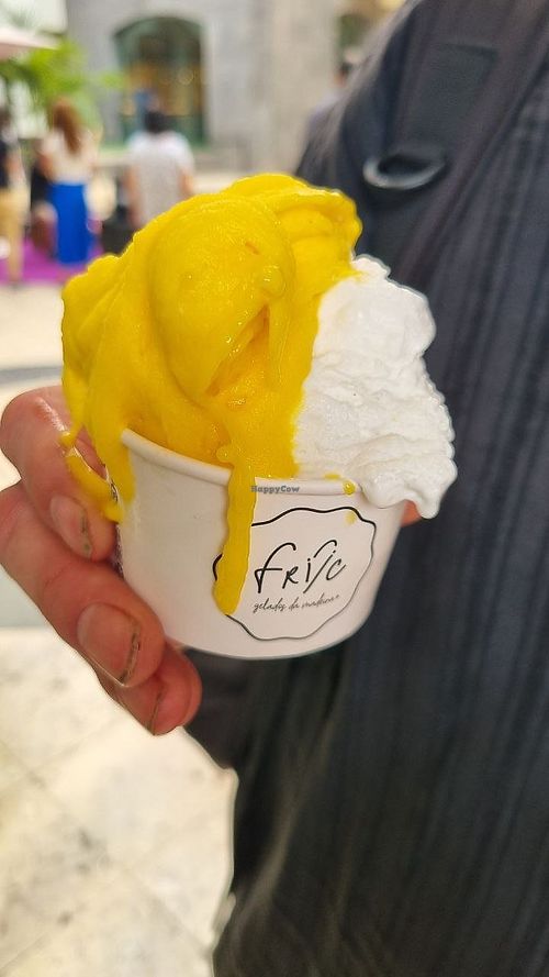 Vegan Mango Cocos Ice at FRIIC | Gelados de Fruta da Madeira - Fórum Madeira Piso 0 in Funchal