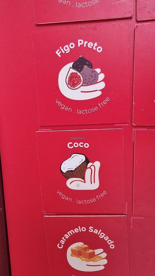 Part of the menu at FRIIC | Gelados de Fruta da Madeira - Fórum Madeira Piso 0 in Funchal