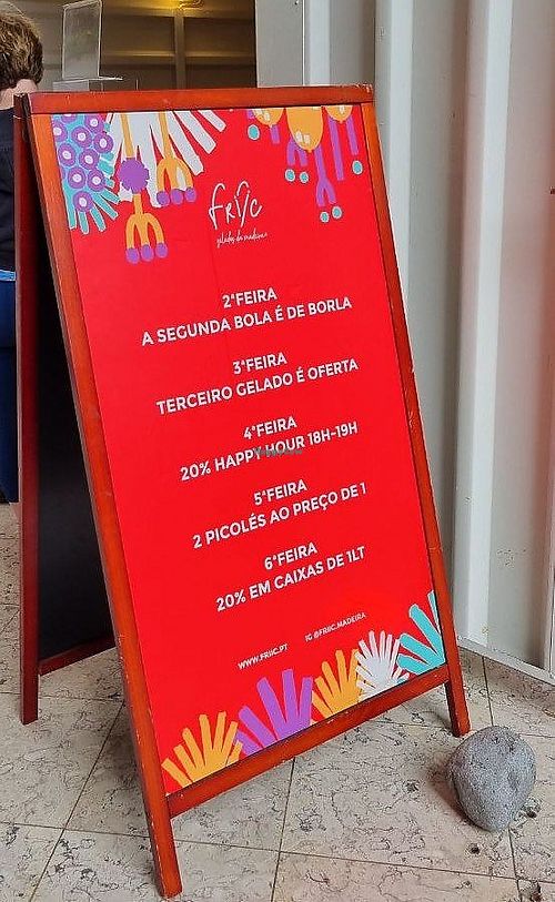 Daily specials at FRIIC | Gelados de Fruta da Madeira - Fórum Madeira Piso 0 in Funchal