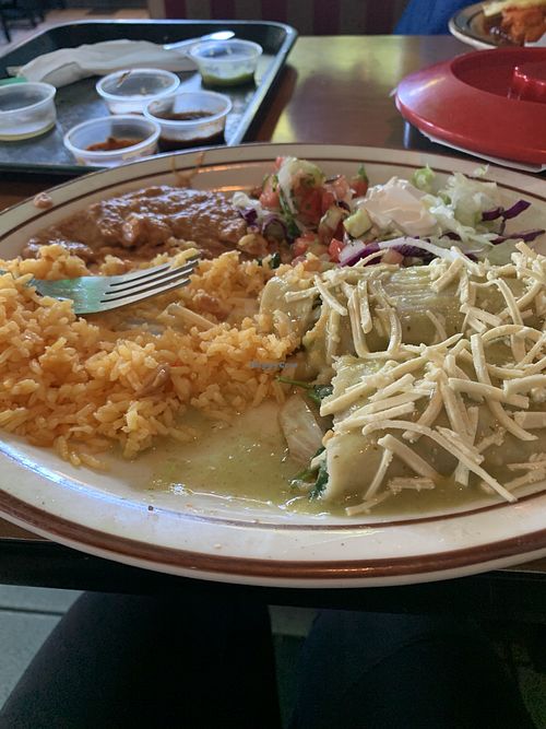 Spinach enchilada plate at Habanero's Bar and Grill in Scotts Valley