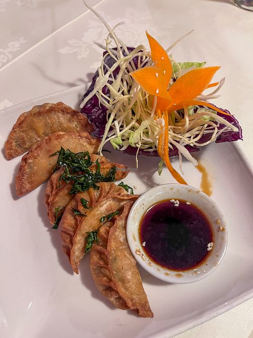 Kimchi gyoza  at Ruan Orchid in Chester