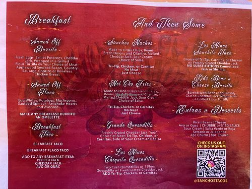   at Sancho's Tacos in Oceanside