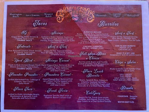   at Sancho's Tacos in Oceanside