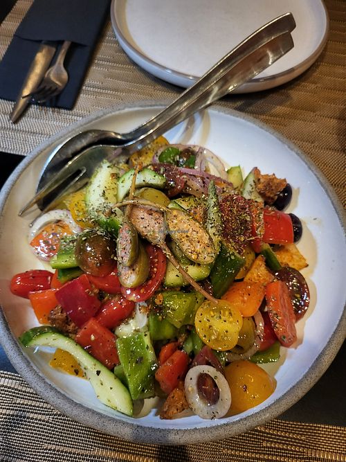 Salad at Tartufo Cucina Italiana in Athens