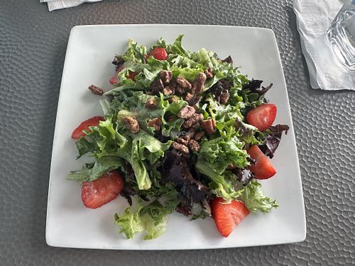 Salad with strawberries   at Fins at Sharky's in Venice