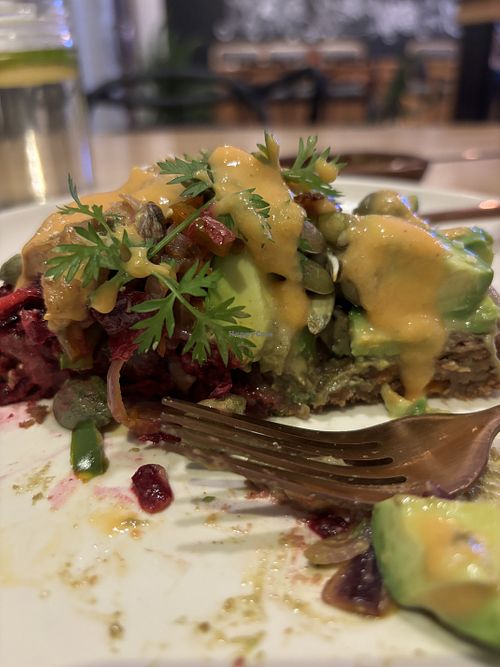 Savory waffle  at Kuruba in Cuenca