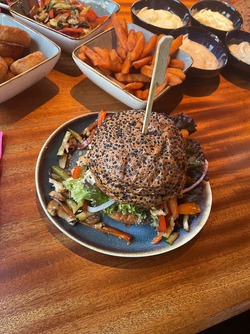 Veggy Burger (vegan)  at burgerbar in Heiligenhafen