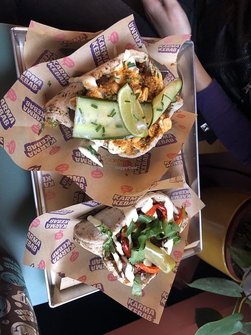 Two kebabs  at Karma Kebab in Amsterdam