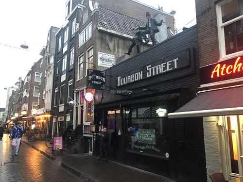 The building next door!  at Karma Kebab in Amsterdam