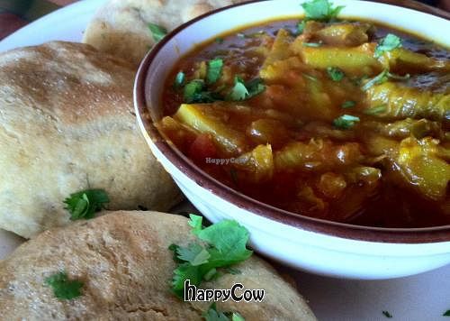 A wonderful bowl of comfort. at Annapurna's World Vegetarian Cafe in Santa Fe