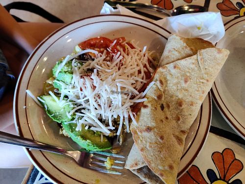 Veggie scramble at Annapurna's World Vegetarian Cafe in Santa Fe