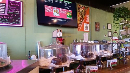 they have a lot of deserts at Annapurna's World Vegetarian Cafe in Santa Fe