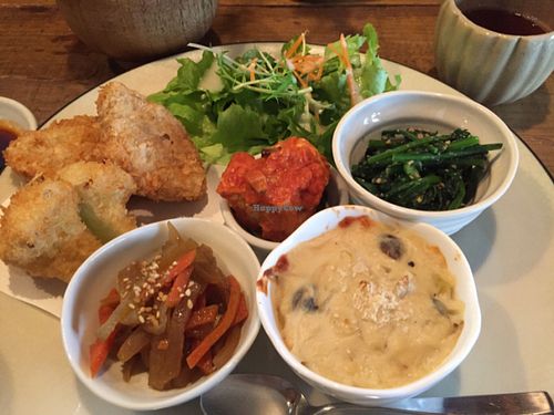 lunch set at Locomani in Shizuoka