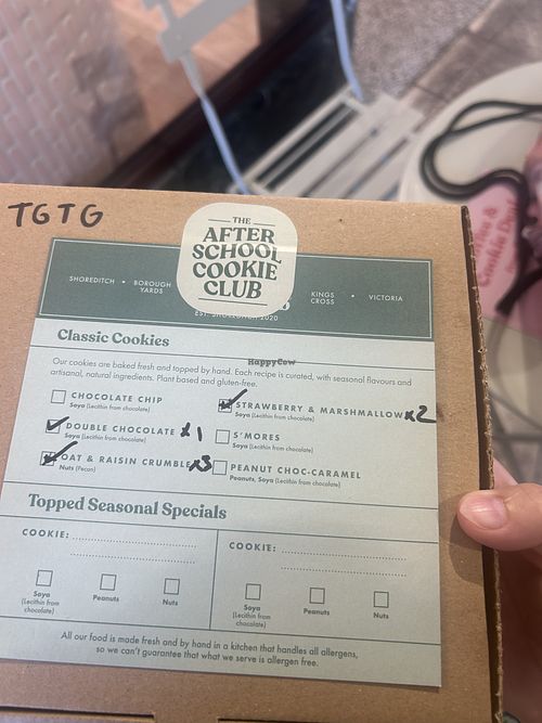 mixed too good to go box  at The After School Cookie Club - Victoria Arcade in South West London