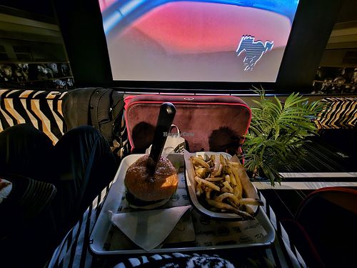 Burger and chips at Spielburger in York