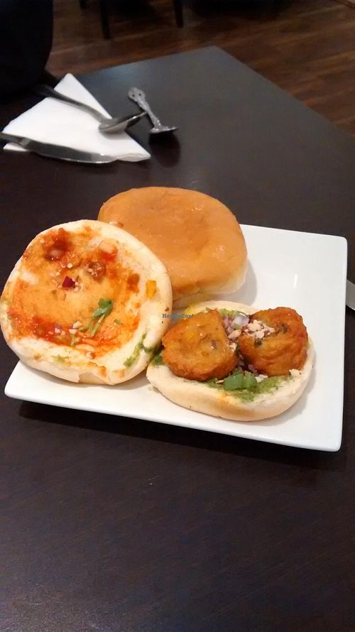 Dabeli, a bit like a burger but better. at Bindi in Edinburgh