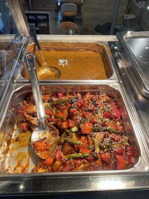 Lunch: lentils and veggie mix  at SoulFull TrEats  in North Sydney