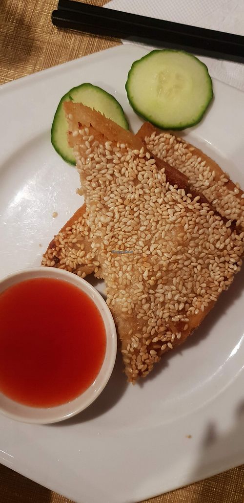 Sesame prawn toast at Vegie Bowl in Forest Hill
