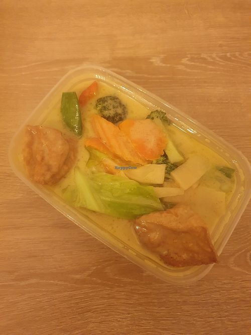 Vegetable & tofu in Thai green curry sauce #Veganuary at Naa Kin in Wilmslow