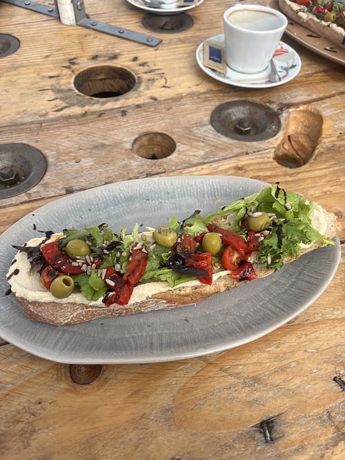 Hummus Toast  at Romero y Julieta in Lanzarote