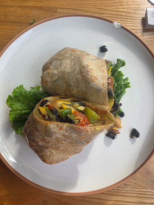 Vegan Burrito at Vida Agave in Galveston