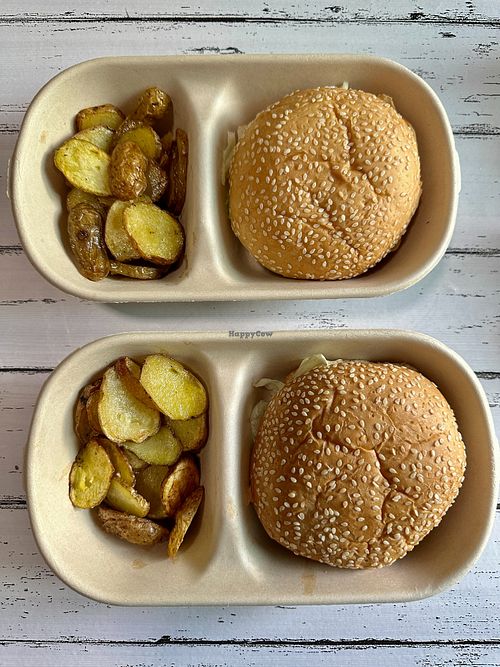 Vegan burger at Plantrition.PH in Cavite