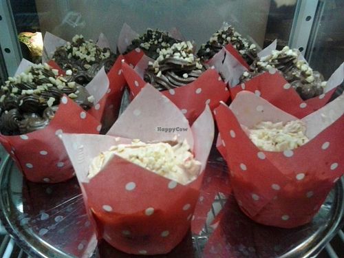 Vegan cupcakes at Kurzlebig in Bonn