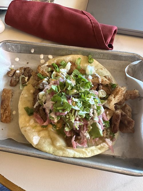 Blackened jerk vegan chicken  at The Dream Tacos in Plano