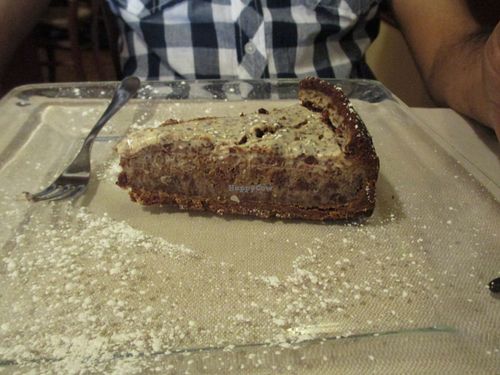 Chocolate cheesecake at La Lanterna in Verona