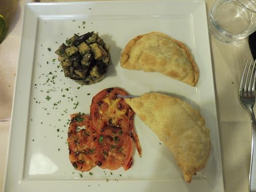 very good dish, do not remember the name. But is fried so a bit heavy for the ones are not used to fried things. The little salad of eggplant, great. at La Lanterna in Verona