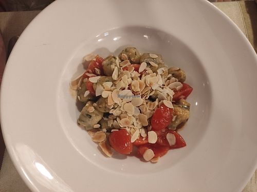 Basil and potato gnocchi at La Lanterna in Verona