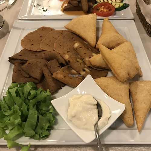 Cold platter with bread dumplings  at La Lanterna in Verona