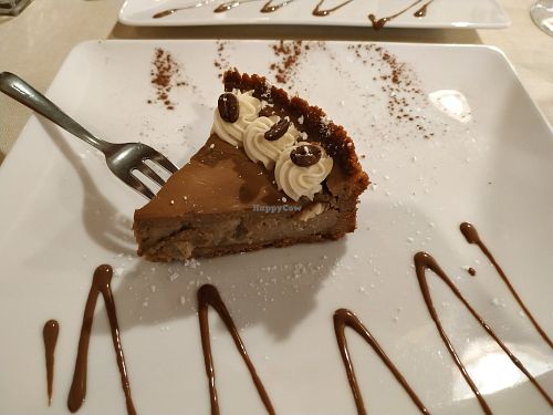 Coffee cheese cake at La Lanterna in Verona