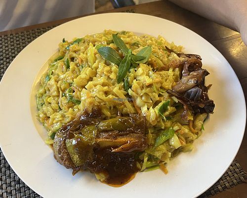 „Kottu“ Vegetable  at Sigiriya Wew Thawulla Restaurant in Sigiriya