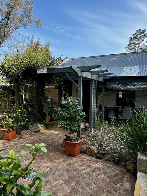 Café entrancee  at Cottage Café at The Berry Farm in Margaret River