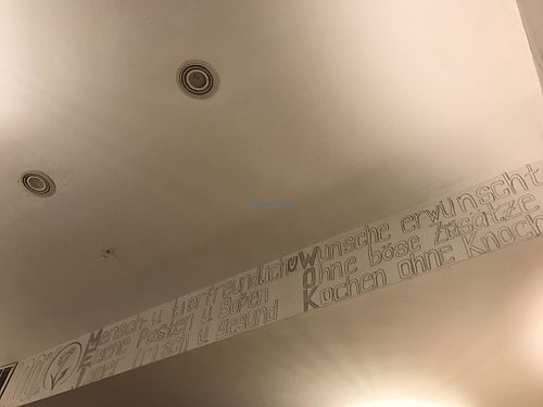 inscription on wall at Mei Wok in Cologne