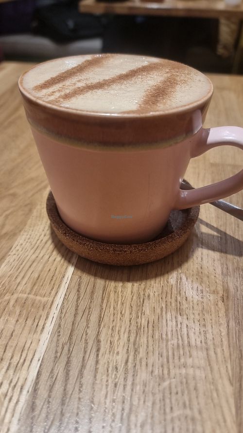 Almond chai latte at Folk Coffee House in Harrogate