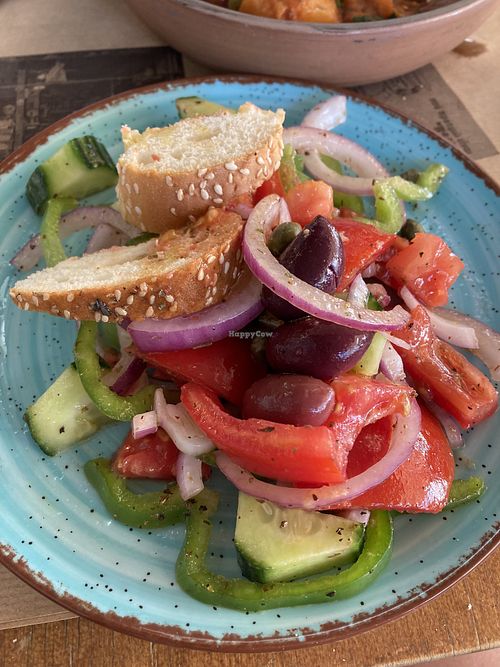 Greek salad  at Kexrimpari - Κεχριμπάρι in Sparta
