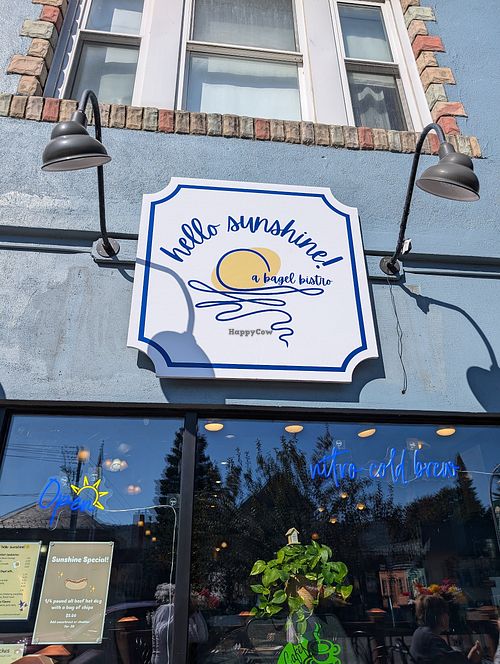 Storefront at hellosunshine! Bagel Bistro in Lake George