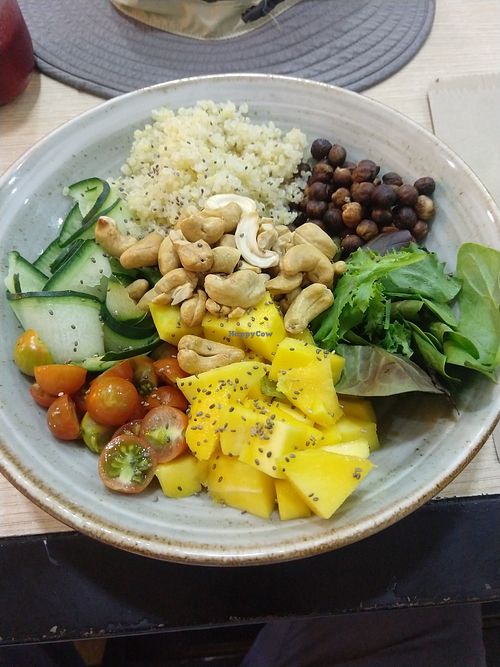 Bowl del Huerto meal at Pistachos Gastro Fit in Socorro