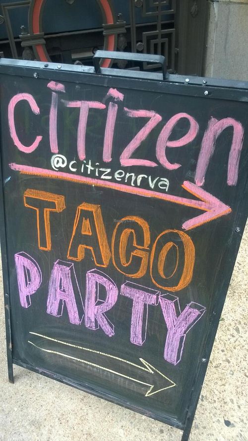 Sign at Main and 9th for Citizen.  at Citizen in Richmond