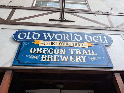 Front Step at Old World Deli in Corvallis