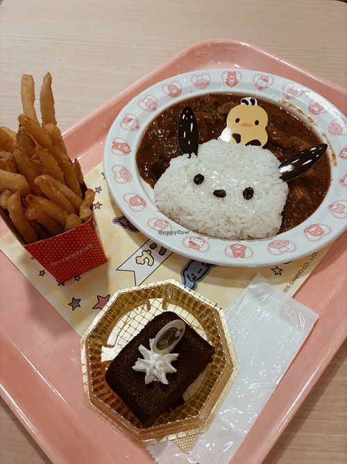 Plant-based curry  at Character Food Court in Tokyo